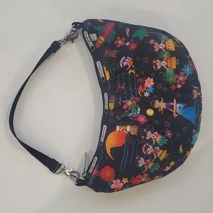 LeSportsac Disney It's a Small World Shoulder Bag Hula Hawaii Paradise